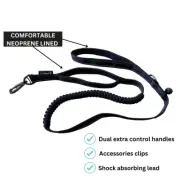 Heavy Duty dog Leash Bungee Dog Lead Shock Absorbing Pet Training Leash