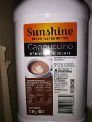 SUNSHINE CAPPUCCINO DRINKING CHOCOLATE 1KG