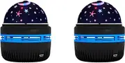 Lancoon 2 Pack Star Projector Night Light Kids Toys Mini LED Projection Light USB Powered for Home Car Atmosphere Portable Size