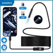 Waterproof HD Endoscope USB Type-C Borescope Snake Inspection Camera For Android