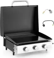 3 Burner Portable Camping Griddle Flat Top Grill Gas Table Top Grill