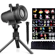Outdoor Christmas LED Lights Outside Decoration Projector Indoor Laser 12 Slides