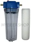 KEG TO KEG or GRAVITY FEED BEER FILTER WITH 12mm BARBS CARTRIDGE HOME BREW WATER