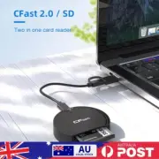Rocketek Memory Card Adapter Portable 2 in 1 Card Reader Support for CFast/SD