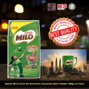 Nestle MILO Activ-Go Nutrition Chocolate Malt Powder 400g [14.10oz]