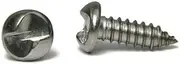 Generic Anti-Theft Number Plate Screws - 4 Pack (4.7mm x 22mm, 10G x 3/4", "Thread, Flat Head, Slotted)