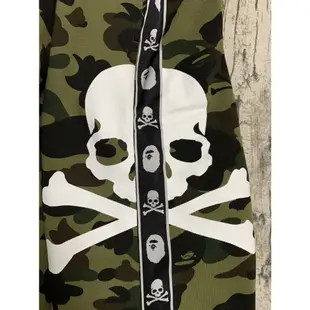 二手 Mastermind vs A BATHING APE 綠迷彩棉褲 XL