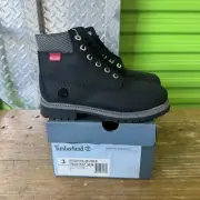Timberland Helcor 6" Premium Classic Waterproof Black Boots Primaloft 3 Youth