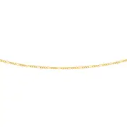 9ct 45cm Solid Figaro 3+1 Chain