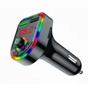 Bluetooth 5.0 Car Wireless FM Transmitter 2USB PD Charger Adapter AUX Hands-Free (for: Fiat)