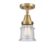 Innovations Small Canton 1 Light 6" Flush, BB/Seeded - 447-1C-BB-G184S