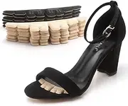 6 Pairs Heel Cushion Pads Stickers, Non-Slip Comfortable Heel Grips Liner for Women Shoes Heel Protector, Beige, 6 Pair (Pack of 1)