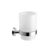 Wall-Mounted Toothbrush Holder with Frosted Glass Cup Set for Toothbrushes,To...