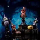 Gothic Owl Ornament Halloween Owl Statue Crafts