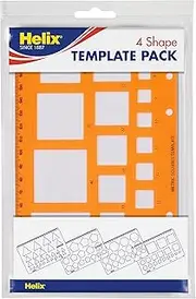 Helix Shape Stencil Templates (4 Pack)