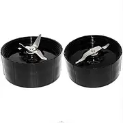 [DEMULAX] Replacement Cross and Flat Blades,Compatible for Magic Bullet MB1001 Blenders Blender Lid Blade