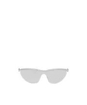 Gucci Eyewear Shield Frame Sunglasses One size Shiny Silver Silver