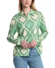 Seraphina Linen-Blend Blouse
