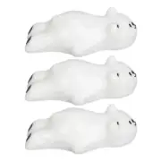 3pcs Nail Art Pen Holder Cartoon Bear Shaped Innovative Nail Brush Stand BT5