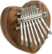 UPKOCH Keys Thumb Piano DIY Handmade Educational for Girlfriend Heart Shaped Design with Melodious Sound Premium Construction Compact for for Music Lovers
