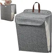 Vgvgaj Wall Mounted Laundry Basket - Bathroom Dirty Cloth Folding Organizer | Wall Mounted Large Capacity Clothes Storage Basket Laundry Hamper for Bedroom, Bathroom, Dorm