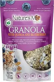 Superfood Granola with Quinoa and Blueberries Made with selected Superfood ingredients, NUT FREE, Vegan & Kosher Certified (Small)