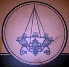 Garden Treasures Votive Candle 18" Gazebo Chandelier UnOpened Box Black Matte