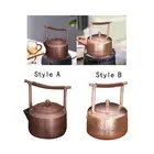 1.2L Copper Kettle Stovetop Teapot 5.5x7.4inch Comfortable Grip Handmade