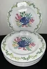 SIGRID OLSEN HOME MELAMINE EIGHT 11”DINNER PLATES SEA LIFE MARINE CLAM SHELL NWT