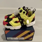Reebok Adidas Instapump Fury Boost Citron OG Yellow Red US 10 FW5305