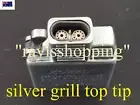 VII SILVER TOP TIP Dual Jet Lighter Insert Double Torch Butane Gas Similar Zippo