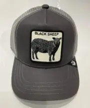 YOUTH SIZE Goorin Bros The Farm Black Sheep Gray Trucker Hat - New With Tag