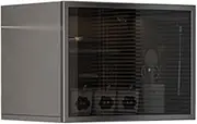 WuDLi Recessed or Surface Medicine Cabinet, Kitchen Wall Cabinet, Garage or Laundry Room Wall-mountes Storage Shelf, Over The Toilet Storage Shelves (Color : Black, Size : 50 * 30 * 30m)