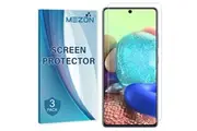 [Set of 3] Samsung Galaxy A71 Ultra Clear Screen Protector Film by MEZON Case Friendly, Shock Absorption (A71, Clear)
