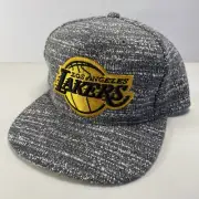 Lakers Yellow Black & Gray Wool Hat Mitchell & Ness Adult Adjustable Never Worn