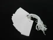 White Recycled Card Small Swing Tags Bulk Pack of 1000