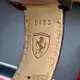 FERRARI 法拉利男錶 46mm 黑圓形精鋼錶殼 黑色三眼, 中三針顯示, 運動錶面款 FE00045