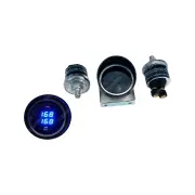 Airone Digital LED Gauge with Blue Dual Display for Air Suspension Inc Senders