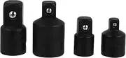 4-pc Set Sleeve Converters Socket Adapter Set Black Steel Ball Sleeve Kit for Car Repair Heavy Duty Use