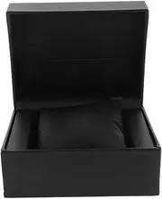 FRCOLOR Men's Single Watch Box Stylish PU Organizer for Watches Bracelets Jewelry Lightweight Portable Classic Minimalist Design with Protective Interior for Travel