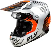 Fly Racing Formula CP Slice, motocross helmet , color: Light Grey/Orange/Black , size: XL