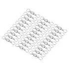 Fishing Barrel Swivel, 100Pcs 33lb Carbon Steel Terminal Tackle, Silver71