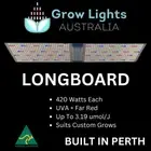 420W Longboard LED Grow Light UVA + Far Red AUSTRALIAN MADE