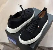 $295 Mens Allen Edmonds "Oliver" Knit Low-Top Sneakers Black 10.5