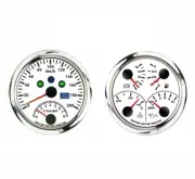 W PRO 85mm 2 Gauge Set GPS Speedometer Tachometer 200 KMH 4 IN 1 Multi-Function