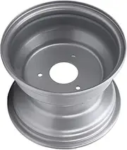8 Wheel Rim, 18X9.50-8 Aluminum Alloy 8 Inch Wheel Rim Hub High Strength ATV Wheel Hub for Go Karts Carts Silver (Three Hole (Hole Spacing: 78mm / 3.07in)