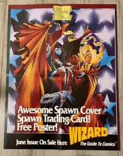 Vintage Poster McFarlane 1992 Wizard Spawn Cover Original Promo Comic Art 22X17