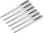 Mikinona 6pcs Mini Espresso Spoons Stainless Steel Dessert Spoons for Coffee Ergonomic Long Handle for Mixing Tea and More