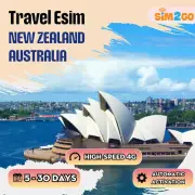 Travel eSIM Australia New Zealand 2 to 15 days highspeed 4G Data & Voice call