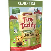 Arnotts Tiny Teddy Gluten Free GF Chocolate Choc Chip Biscuits 120g